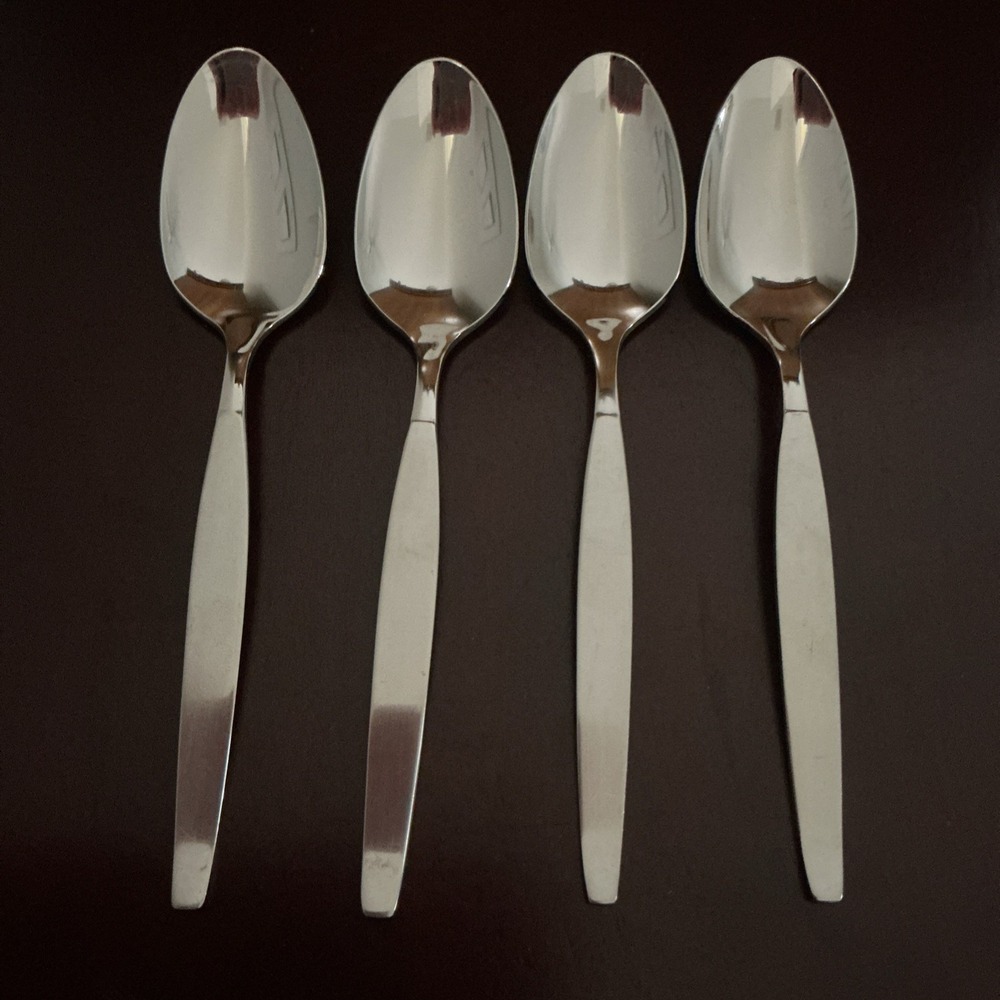 Oneida Community FROSTFIRE Teaspoons (Set of 4) Stainless 6"